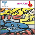 Graffiti printed poplin/cotton poplin fabric construction/American pop design printing